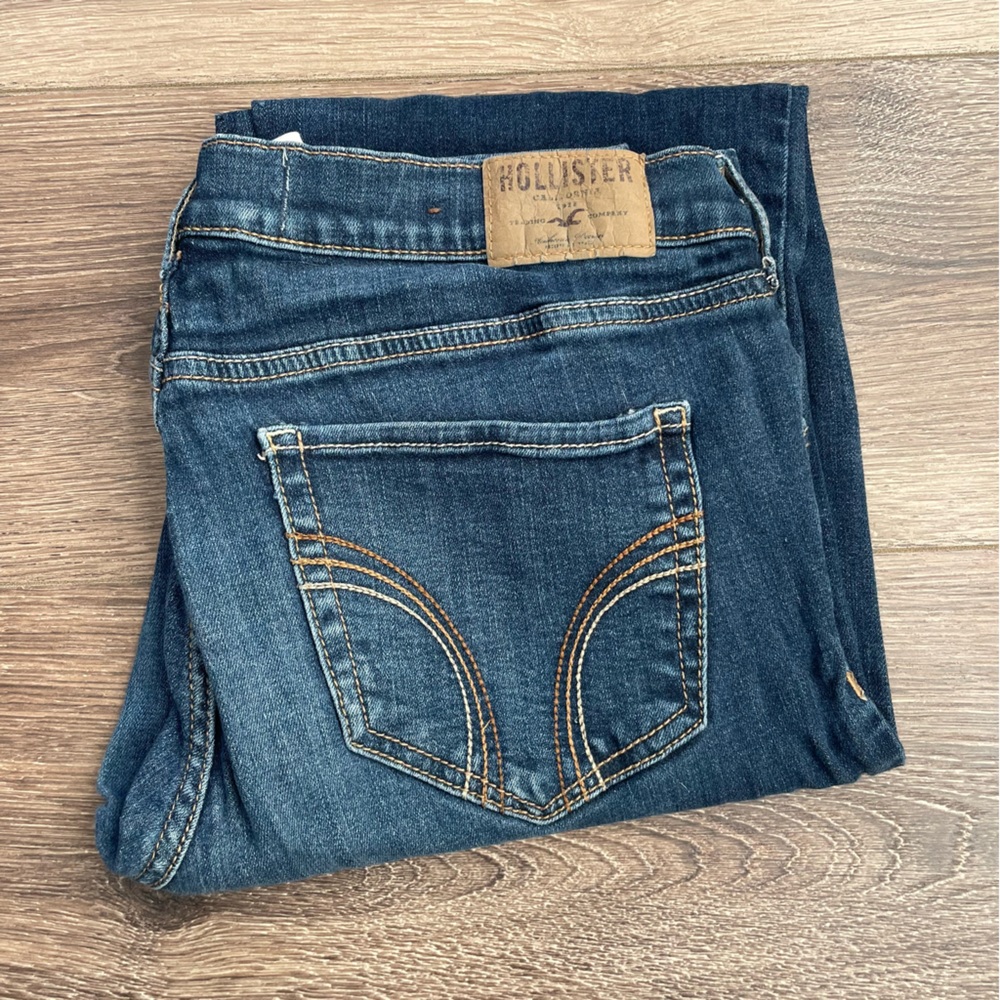Hollister Dark Wash Denim Jeans 11R 30x33 - Picture 2 of 4